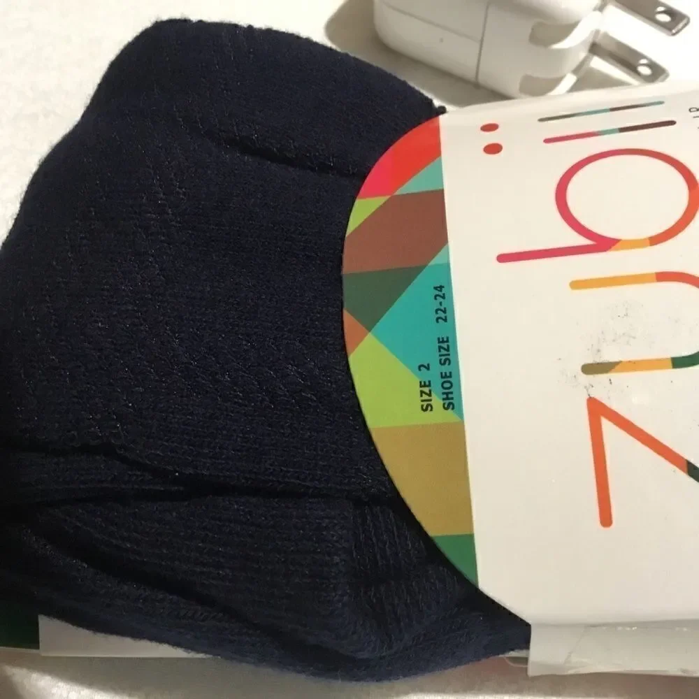 SALE BUY 3/$10. NWT. Girls Tights. Size 2. Navy